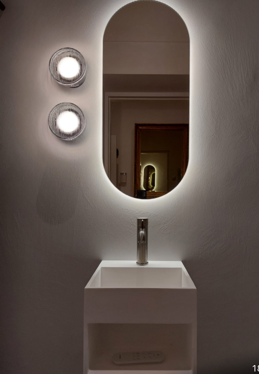 Fugenloses Bad in Wien, gestaltet von Marie Interior, Interiordesign in Baden bei Wien